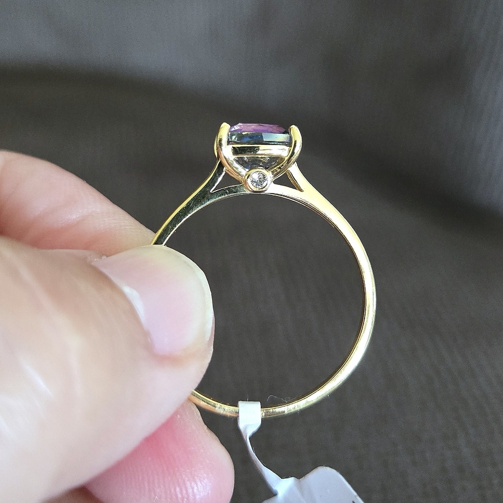 Shivam Cushion Cut Rainbow🌈 Quartz Ring💍 - NWT - Picture 9 of 16